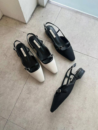 Buckled Slingback Flats 平底鞋