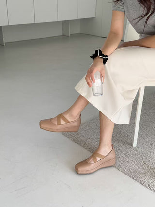 Crossover Ballet Platform Flats 香港女裝鞋