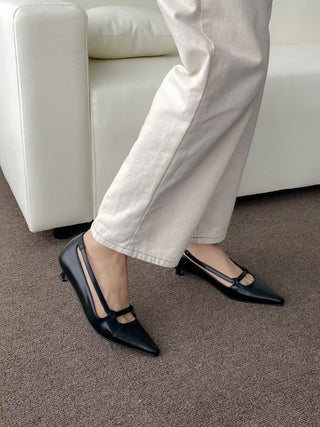 Cross Low-Heel Pumps香港女裝鞋