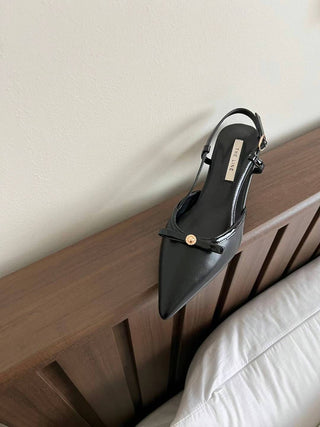 Classy Bow Singback Heels 香港女裝