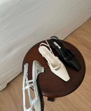 Ara Square-Toe Slingback Pumps 高踭鞋