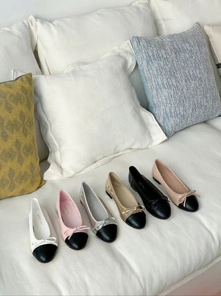 Bow Round-Toe Flats 平底鞋