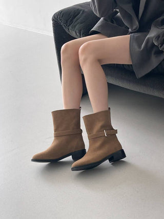 Side Buckled Ankle Boots 香港女裝鞋