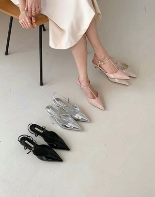 T-bar Slingback Kitten Heels 香港女裝鞋