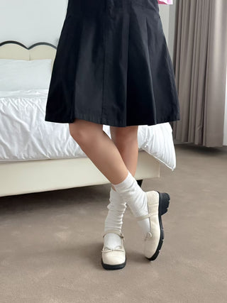 Square-Toe Bow Platform Mary Janes 女裝鞋