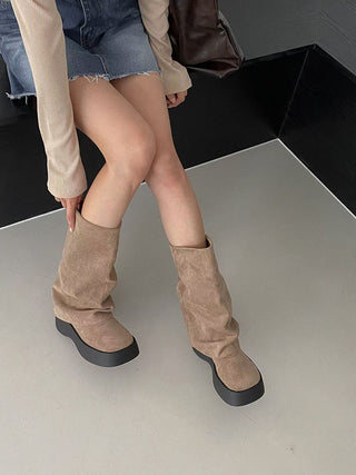 香港 Foldover Boots