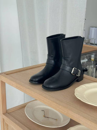 Mila Side Buckled Boots