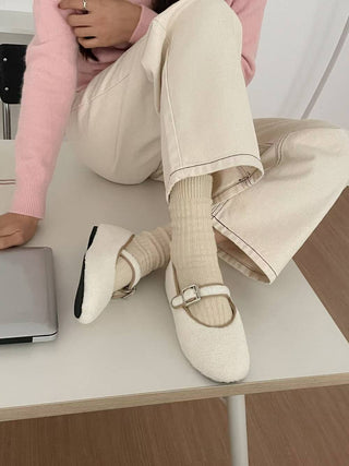 Fluffy Buckled Mary Janes 女裝鞋