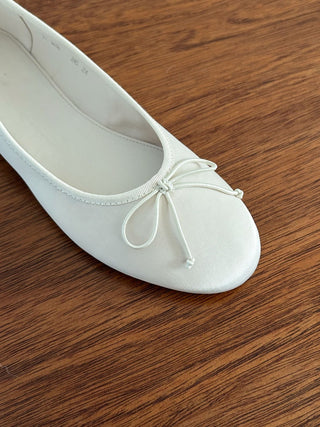 Satin Bow Flats