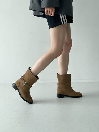 Side Buckled Ankle Boots 香港女裝鞋