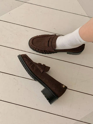 Wrinkled-detail Loafers 香港女裝鞋
