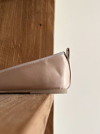 Satin Bow Flats