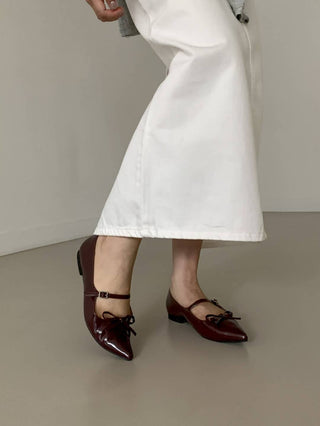 Bow Mary Janes 返工鞋