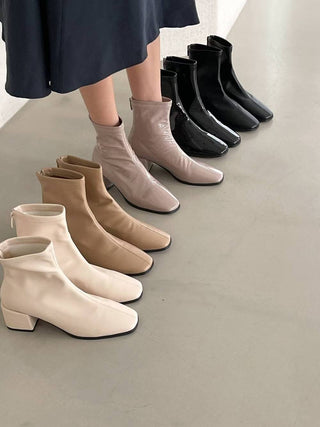 Seren Square-Toe Ankle Boots 香港女裝鞋