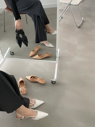Bow Low-Heel Slingbacks上班鞋
