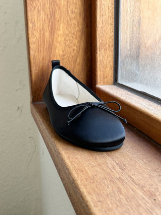 Satin Bow Flats