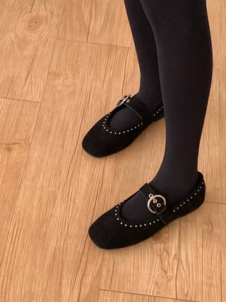 Round Buckled Mary Janes