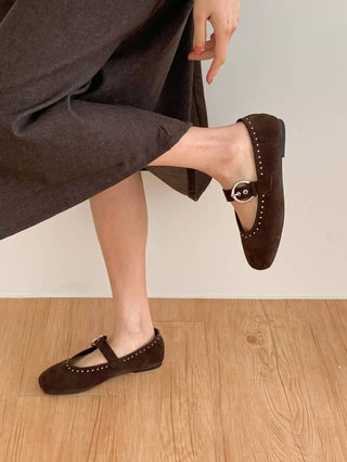 Round Buckled Mary Janes