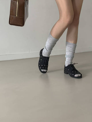 Dotted Laced Sandals