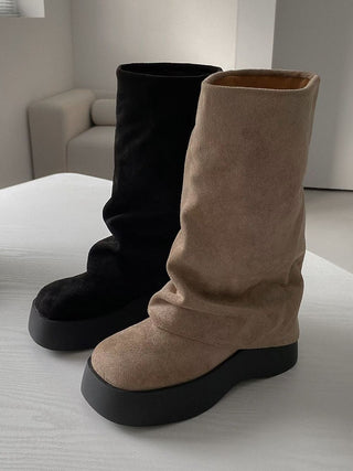 香港 Foldover Boots