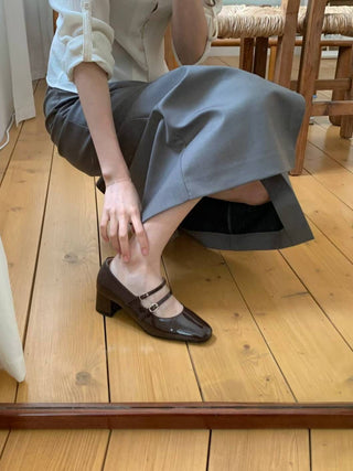 Double Buckled Mary Janes 高踭鞋