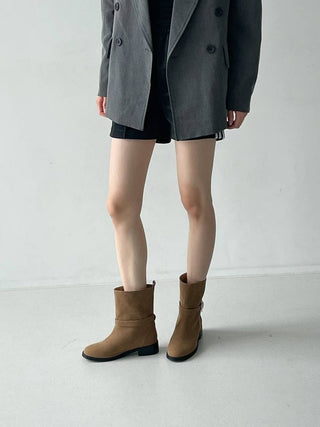 Side Buckled Ankle Boots 香港女裝鞋
