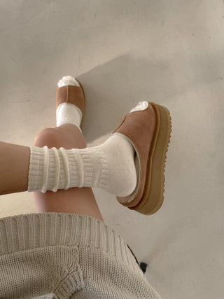 Fluffy Platform Sandals