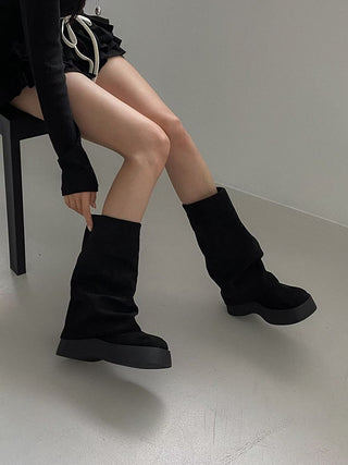 香港 Foldover Boots
