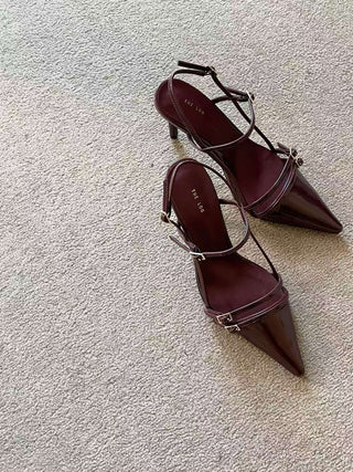 Double Buckled Maple Heels