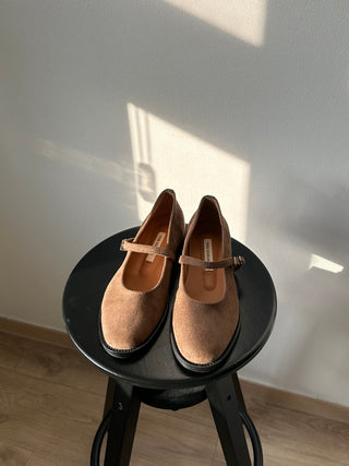 Suede Mary Janes