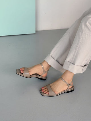 veline Square-Toe Sandals