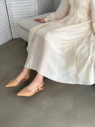 Bow Low-Heel Slingbacks上班鞋