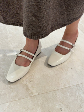 Ivory Double-Strap Mary Janes 女裝鞋