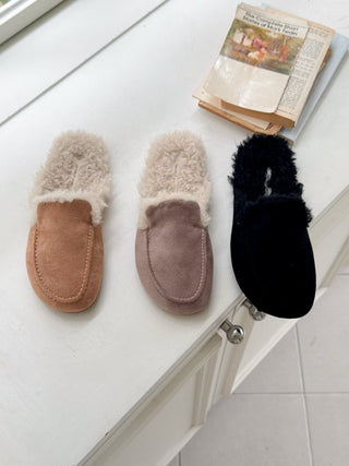 Fluffy Flat Mules
