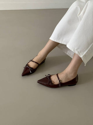 Bow Mary Janes 返工鞋