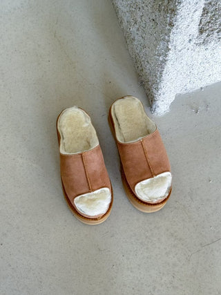 Fluffy Platform Sandals