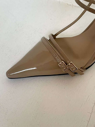 Double Buckled Maple Heels 香港女裝鞋