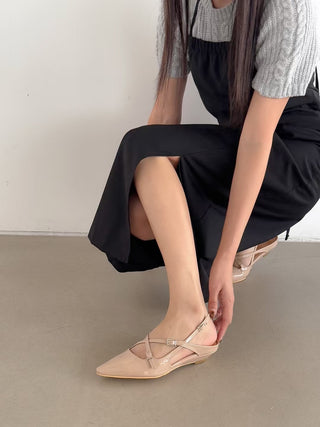 Cross Buckled Flats 香港女裝鞋