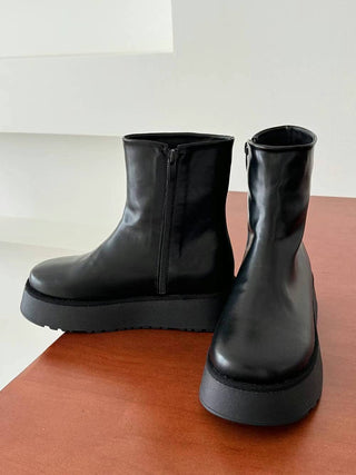 Side-Zip Platform Boots香港女裝鞋