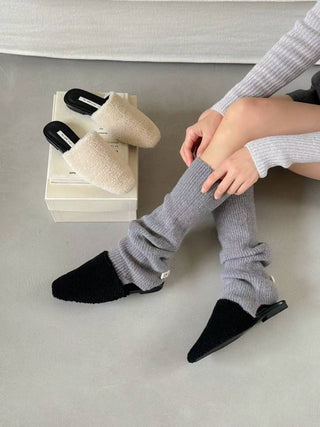 Teddy Slip-On Mules 韓國女裝鞋