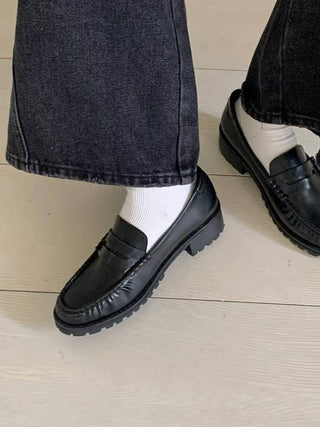 Wrinkled-detail Loafers 香港女裝鞋