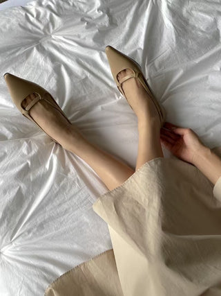 Cross Low-Heel Pumps 香港女裝鞋