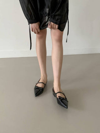 Bow Mary Janes 返工鞋