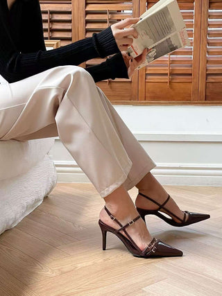 Double Buckled Maple Heels 香港女裝鞋