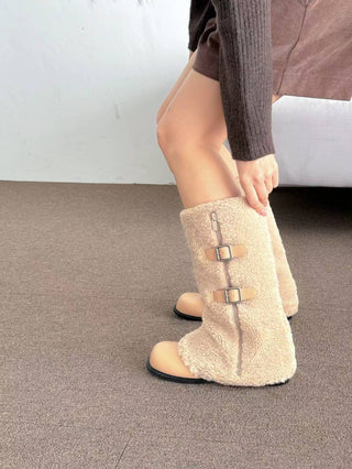 Teddy Buckled Boots 香港女裝鞋