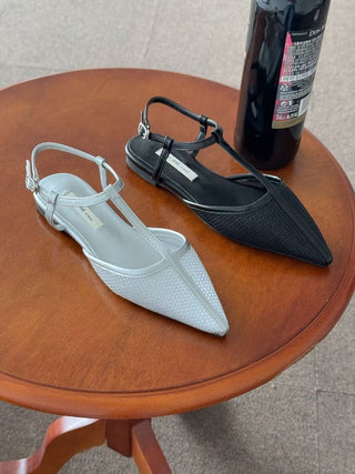 T-bar Weave Slingback Flats 香港女裝鞋