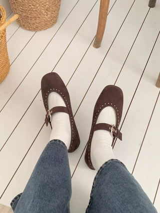 Round Buckled Mary Janes