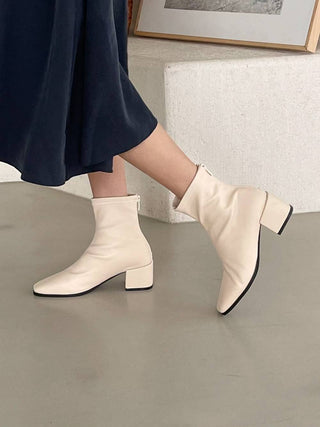Seren Square-Toe Ankle Boots 香港女裝鞋