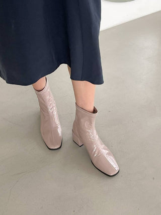 Seren Square-Toe Ankle Boots 香港女裝鞋