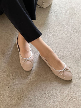 Satin Bow Flats